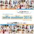 ASIA GROUP Presents “selfie audition 2016” supported by egg