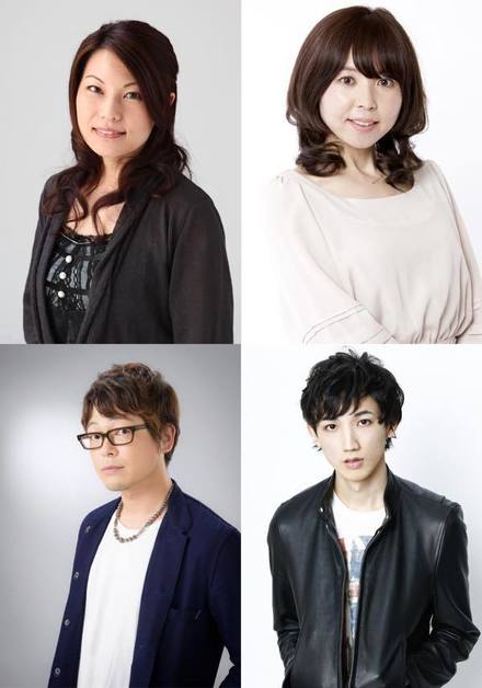 所属声優：上段左から木村亜希子、大原めぐみ。下段左から興津和幸、廣瀬大介